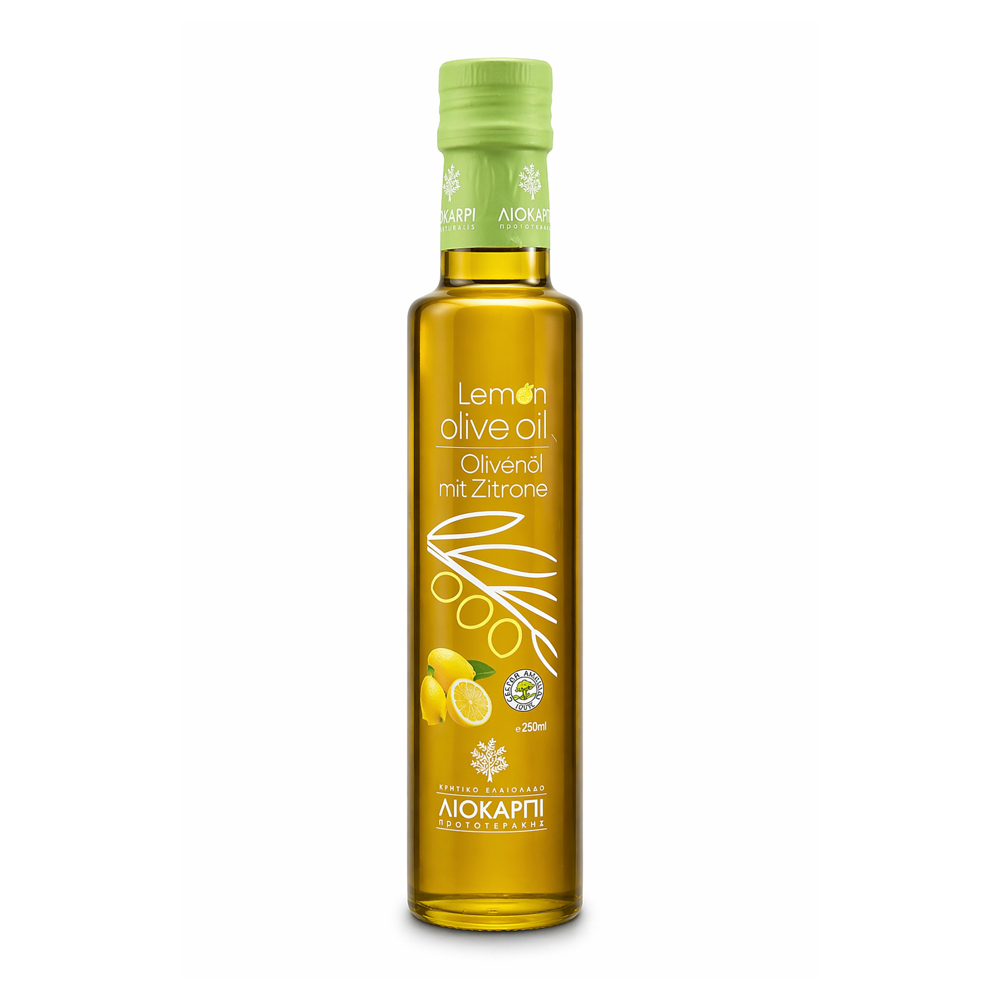 Liokarpi・Kretisches Olivenöl mit Zitrone verfeinert・250 ml Liokarpi・Kretisches Olivenöl mit Zitrone verfeinert・250 ml