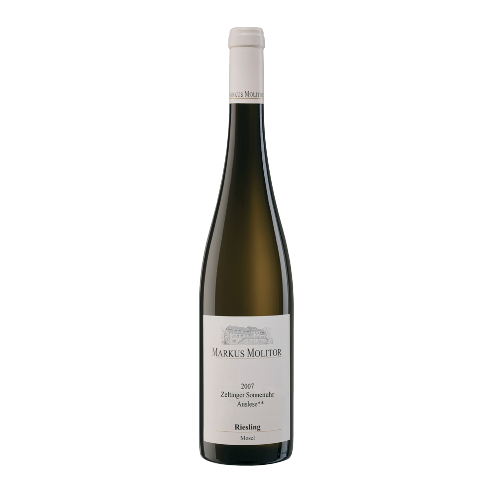 Riesling Weiße Kapsel Zeltinger Sonnenuhr Auslese ** Zweistern 2007