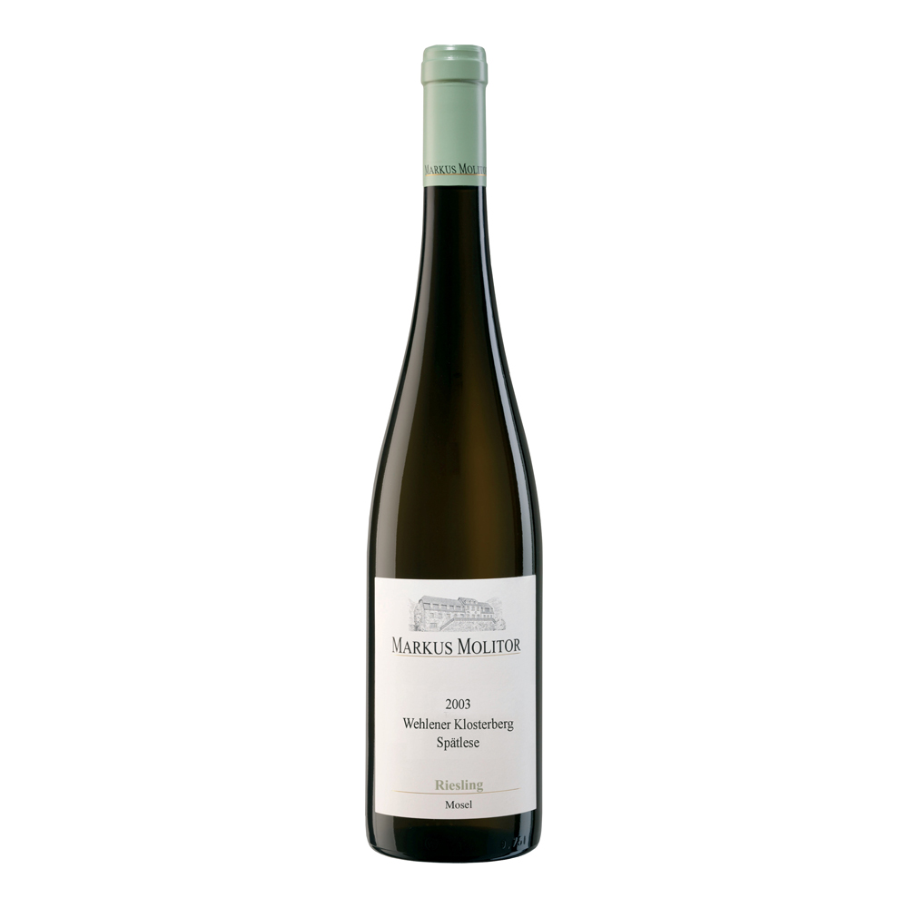 Riesling Grüne Kapsel Wehlener Klosterberg Spätlese 2003・EDITION 9